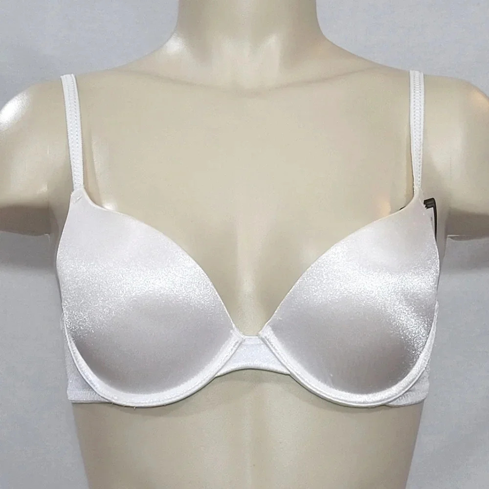 34C Maidenform Self‎ Expressions i-Fit Push Up UW Bra White NWT